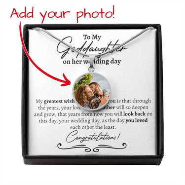 Goddaughter Wedding Birth Flower Necklace - Love You This Much